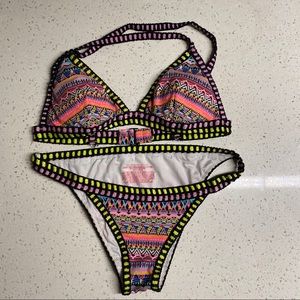 Victoria Secret Crochet Detail Bright Bikini